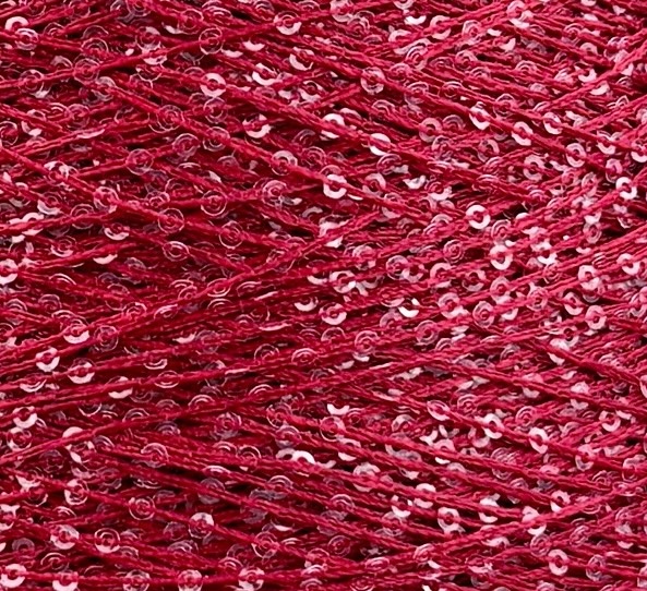 Torciatura di Domaso Art. Spangle Colours 4.5 – Garn mit Pailletten col. Bordeaux 309